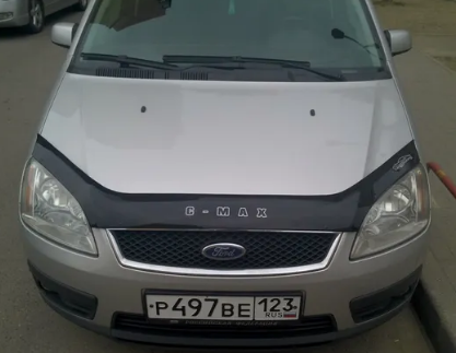 Дефлектор капота (мухобойка) FORD C- MAX/Focus C-MAX c 2003-2006 г.в. (Форд Ц-Макс) Вип Тюнинг